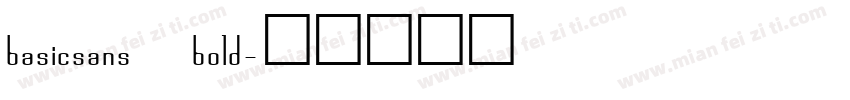 basicsans bold字体转换